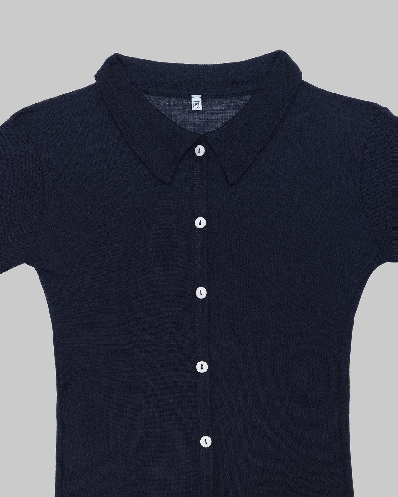 Cosme Shirt - Fine Wool Rib - Murano Navy