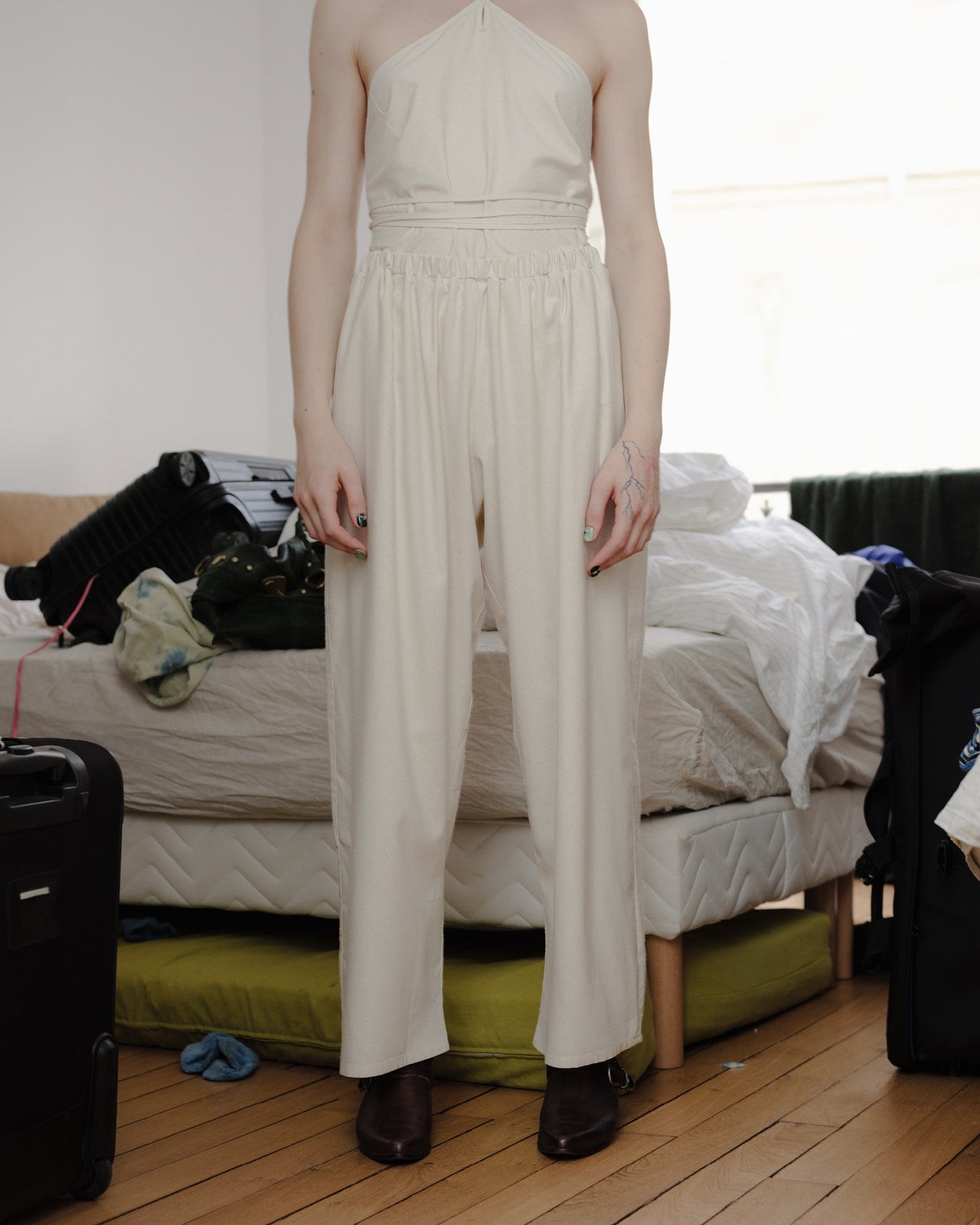 Cravat Pants - Wild Silk - Undyed