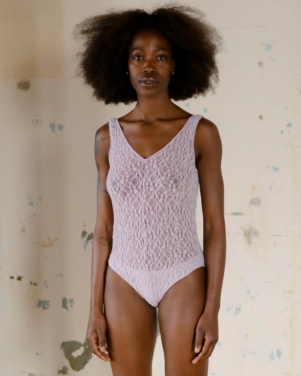 Crescent Body - Organic Cotton Lace - Cylin Purple