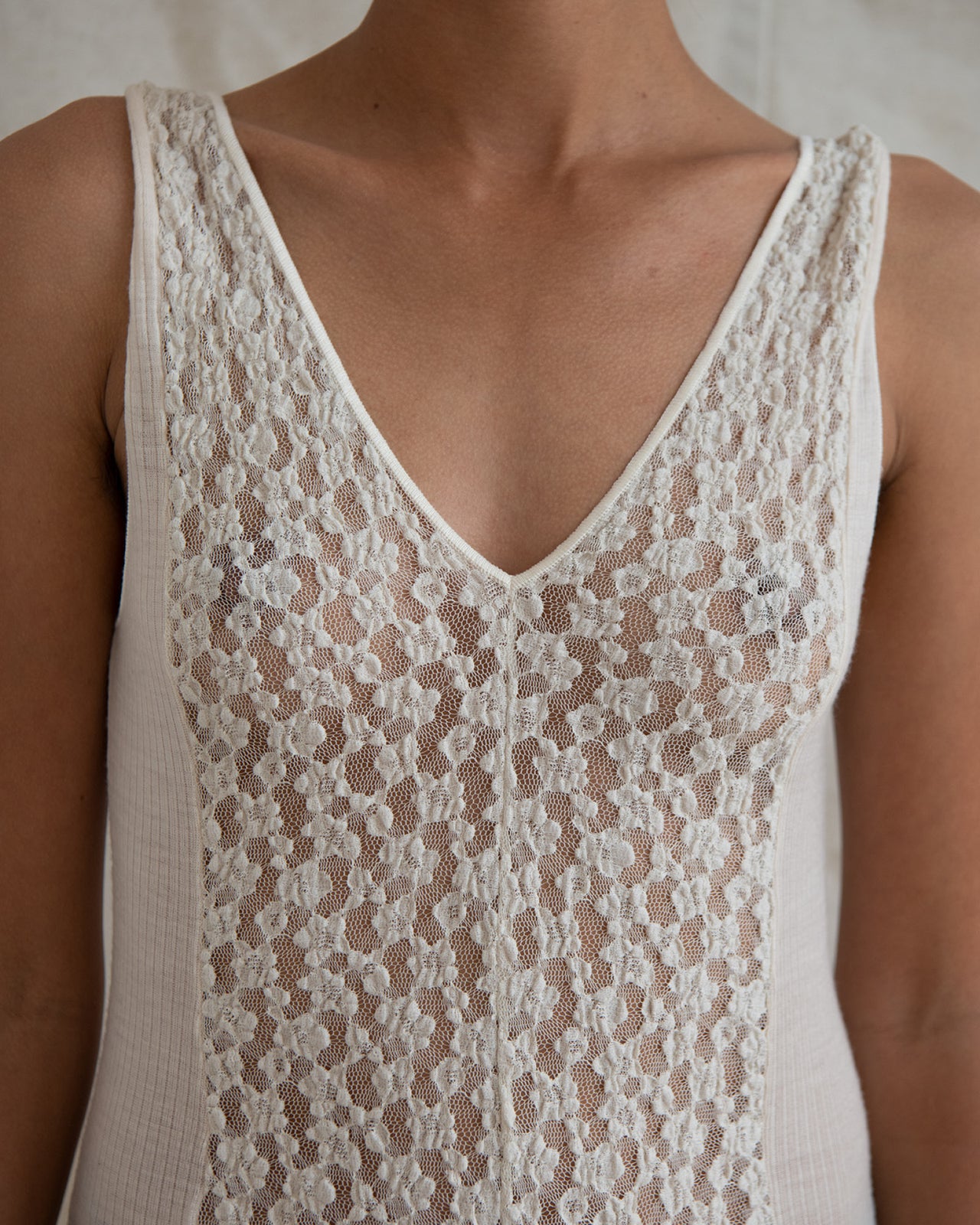 Crescent Body - Lace & Wool - Undyed