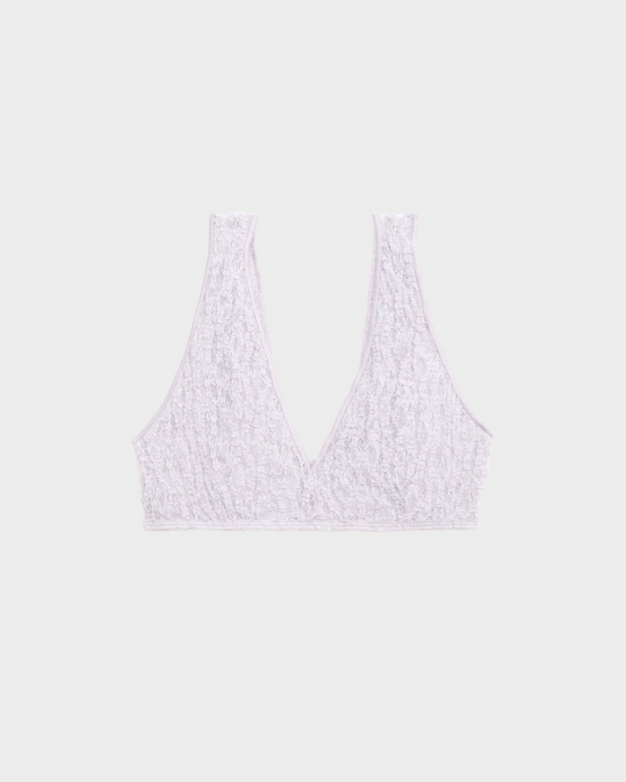 Crescent Bra - Organic Cotton Lace - Cylin Purple