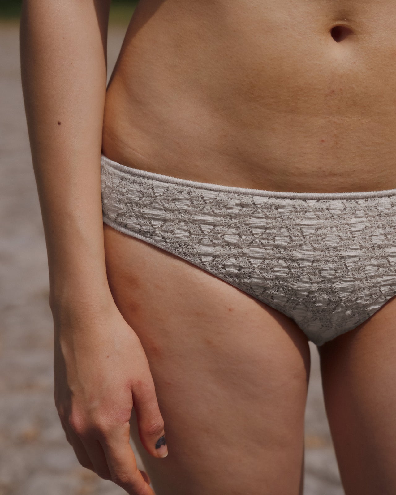 Crescent Pants - Organic Cotton Lace - Undyed