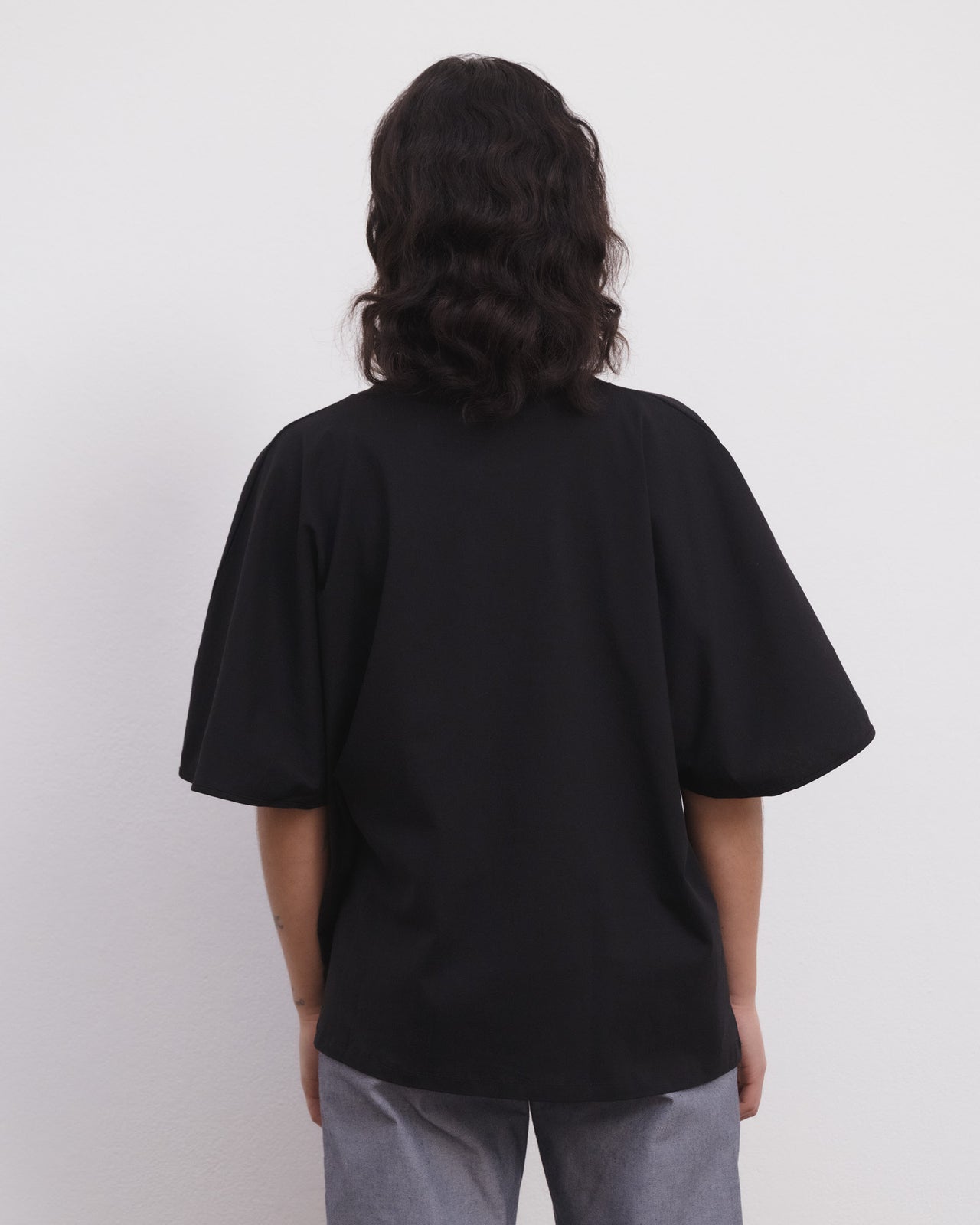 Cycle Tee Shirt - Regenerative Cotton Jersey - Black