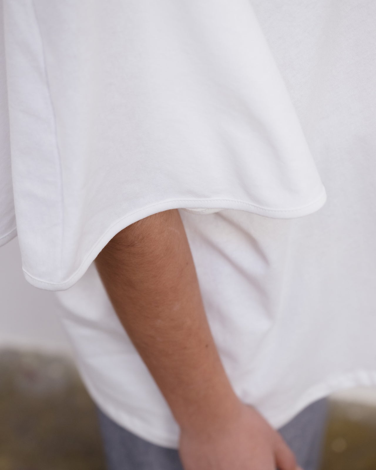 Cycle Tee Shirt - Regenerative Cotton Jersey - Off White