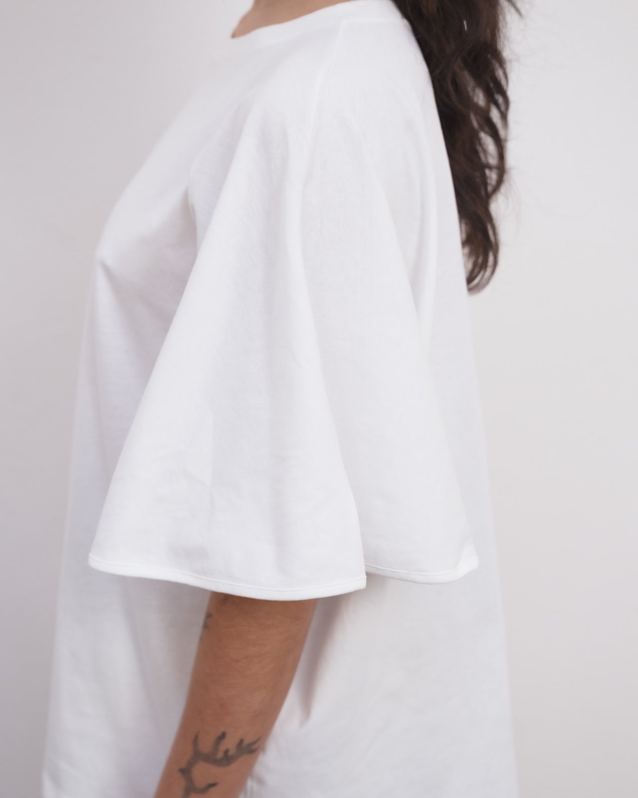 Cycle Tee Shirt - Regenerative Cotton Jersey - Off White
