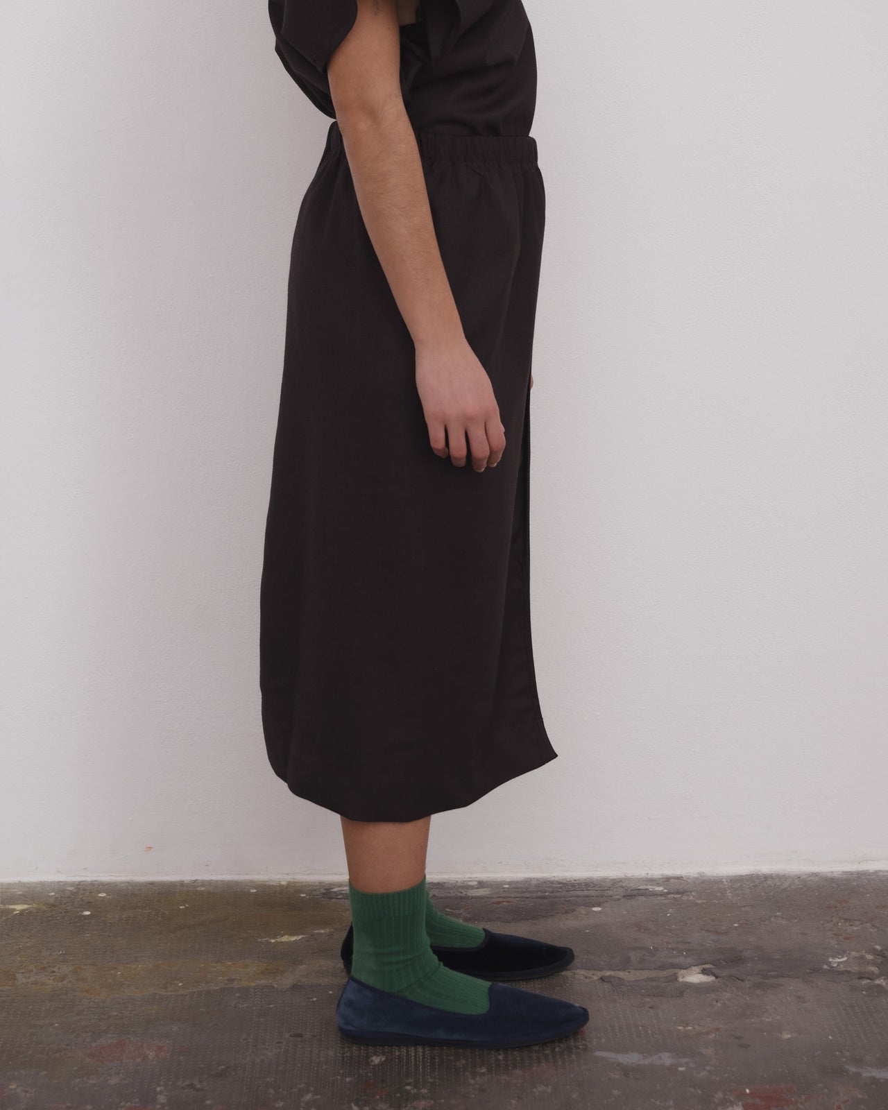 Dadar Skirt - Wool - Brown Black