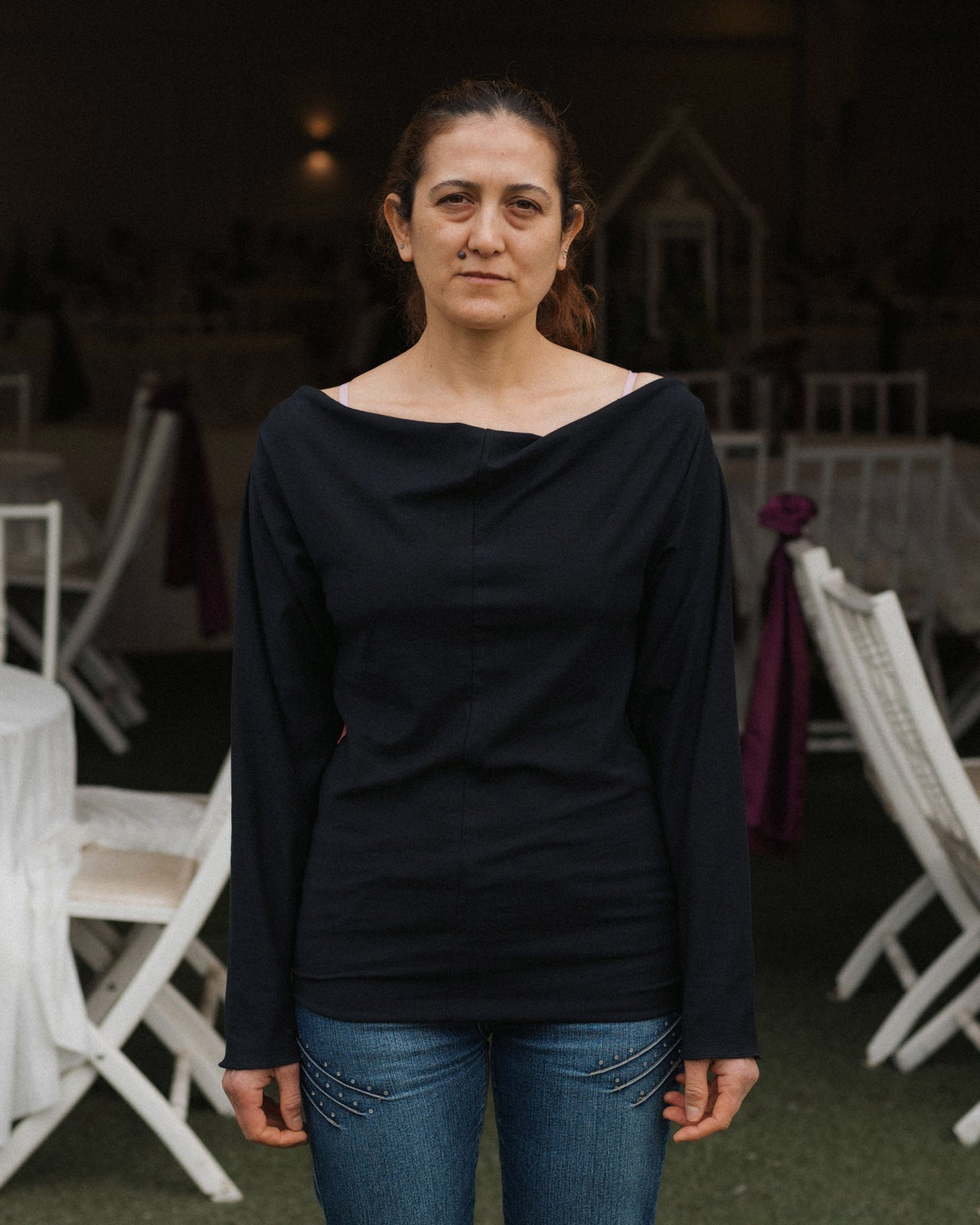 Daffa Long Sleeve Tee - Regenerative Cotton - Black