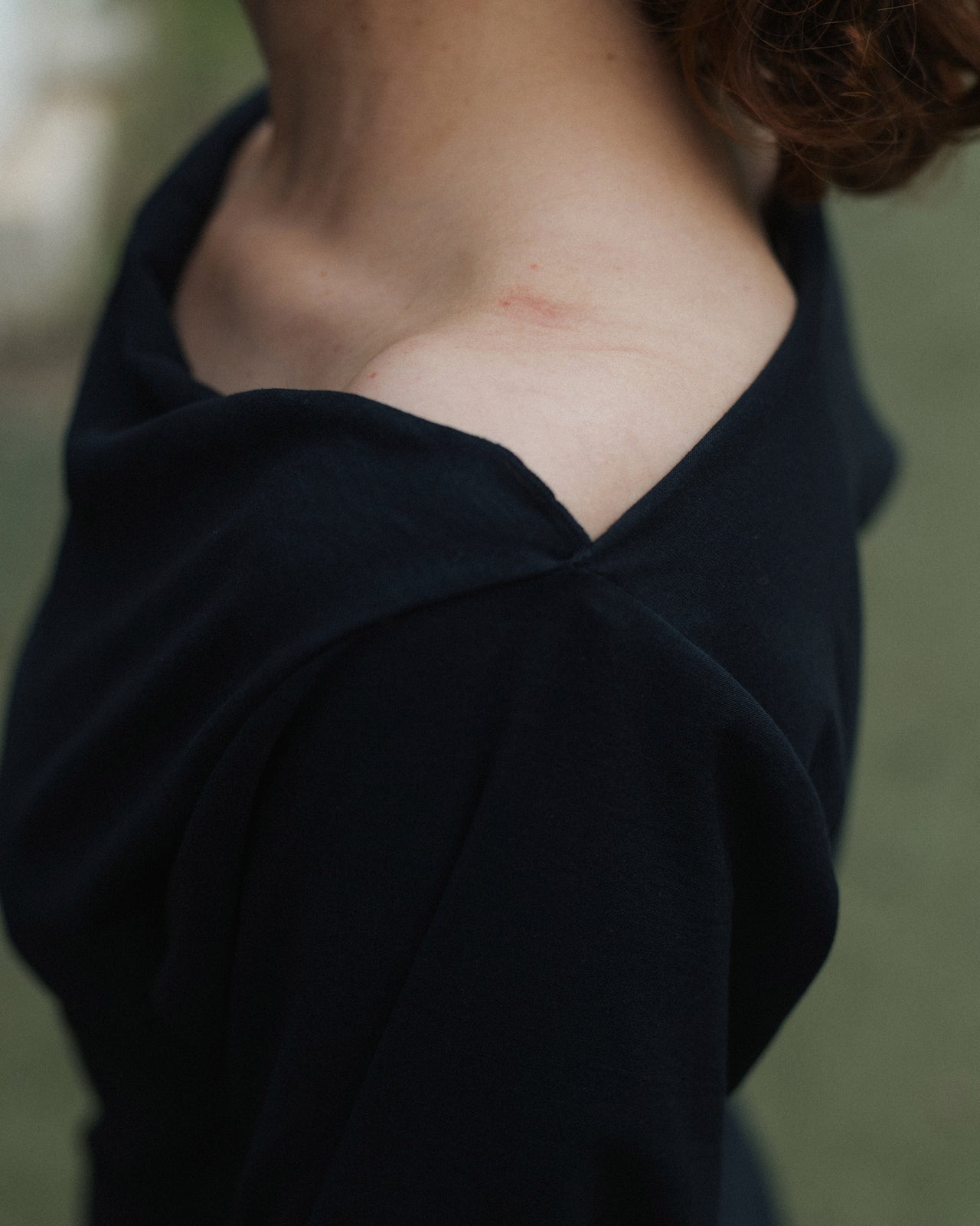 Daffa Long Sleeve Tee - Regenerative Cotton - Black