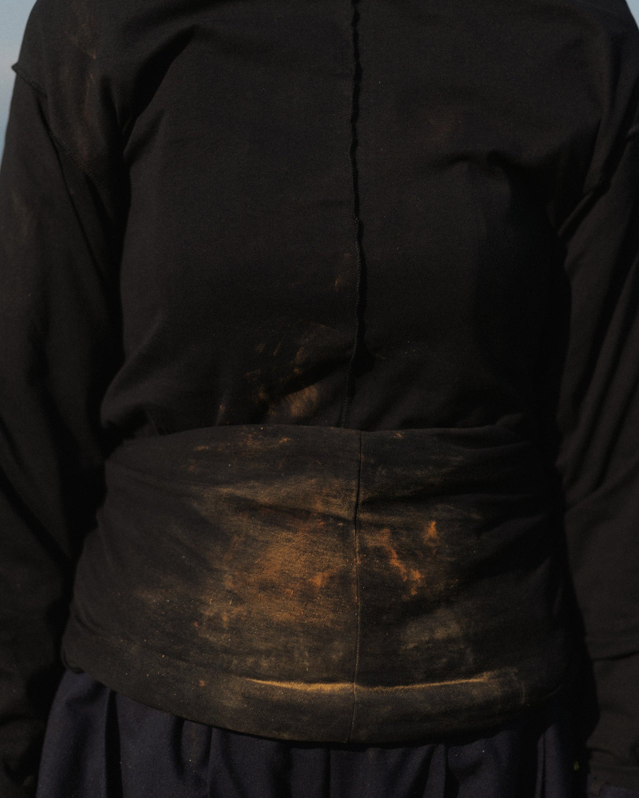 Daffa Long Sleeve Tee - Regenerative Cotton - Black