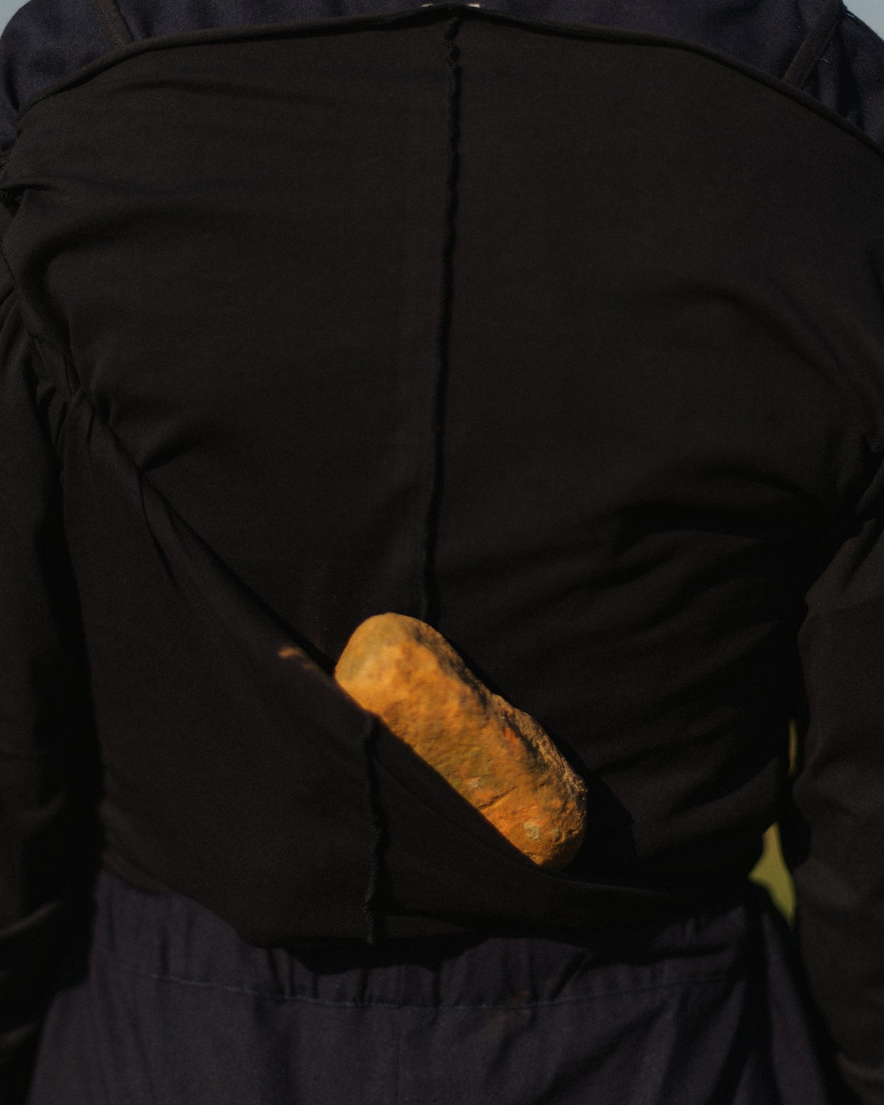 Daffa Long Sleeve Tee - Regenerative Cotton - Black