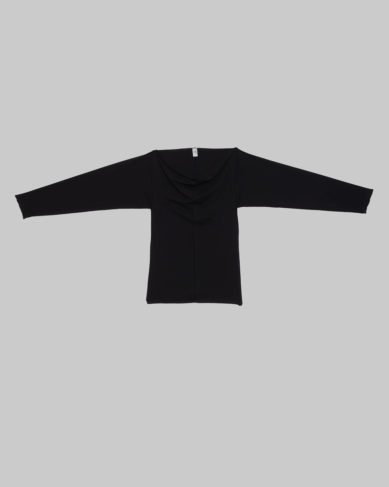 Daffa Long Sleeve Tee - Regenerative Cotton - Black