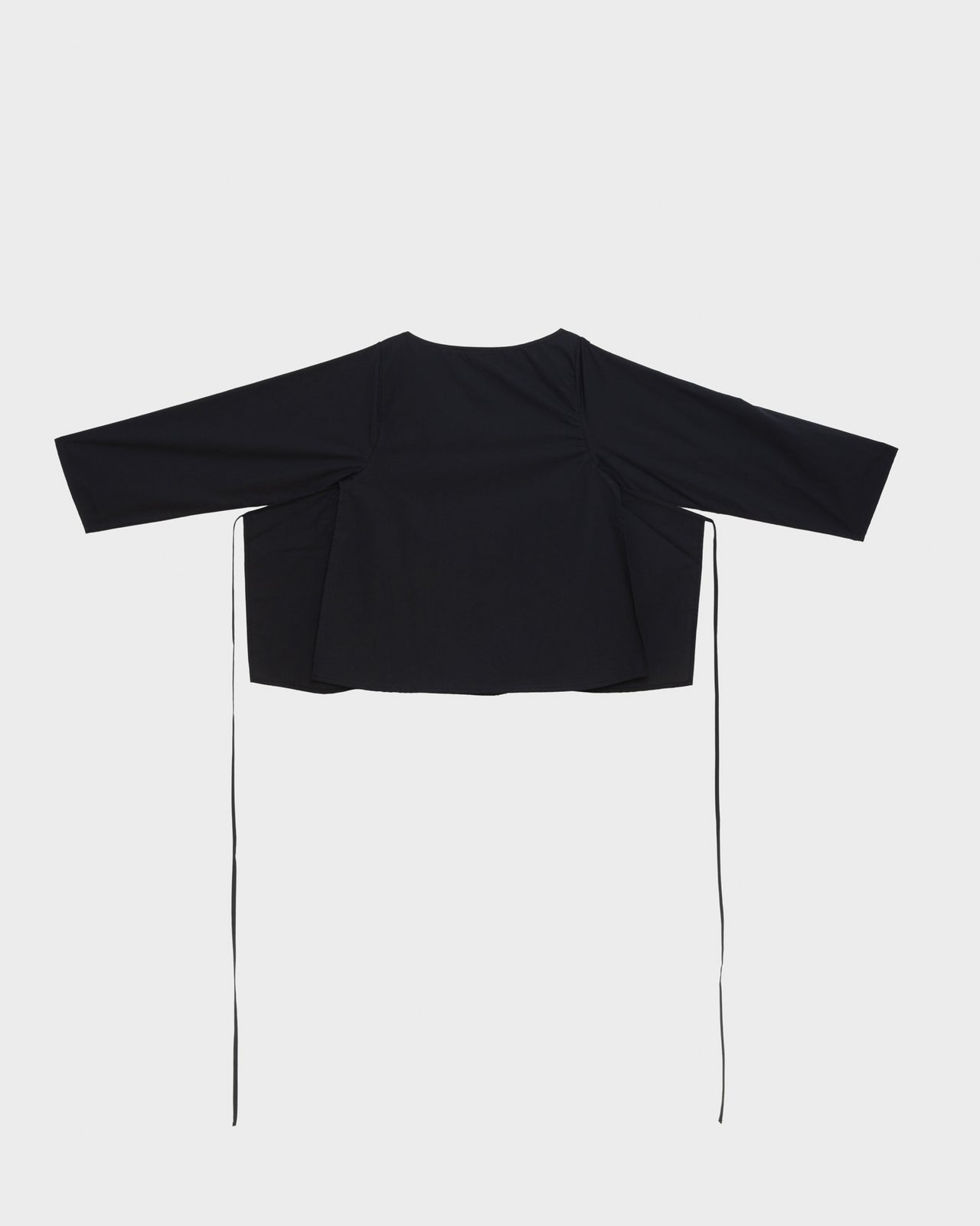 Decti Long Sleeve Top - Organic Cotton Poplin - Black