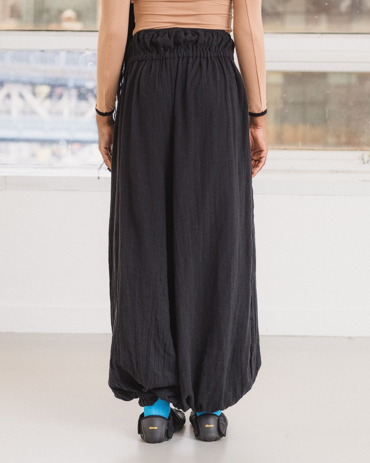 Diph Pants - Crinkle Linen - Black