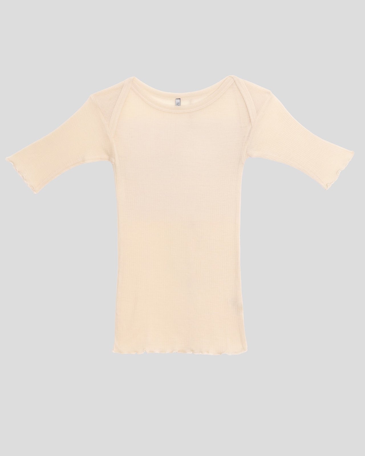 Disc Tee Shirt - Fine Wool Rib - Undyed