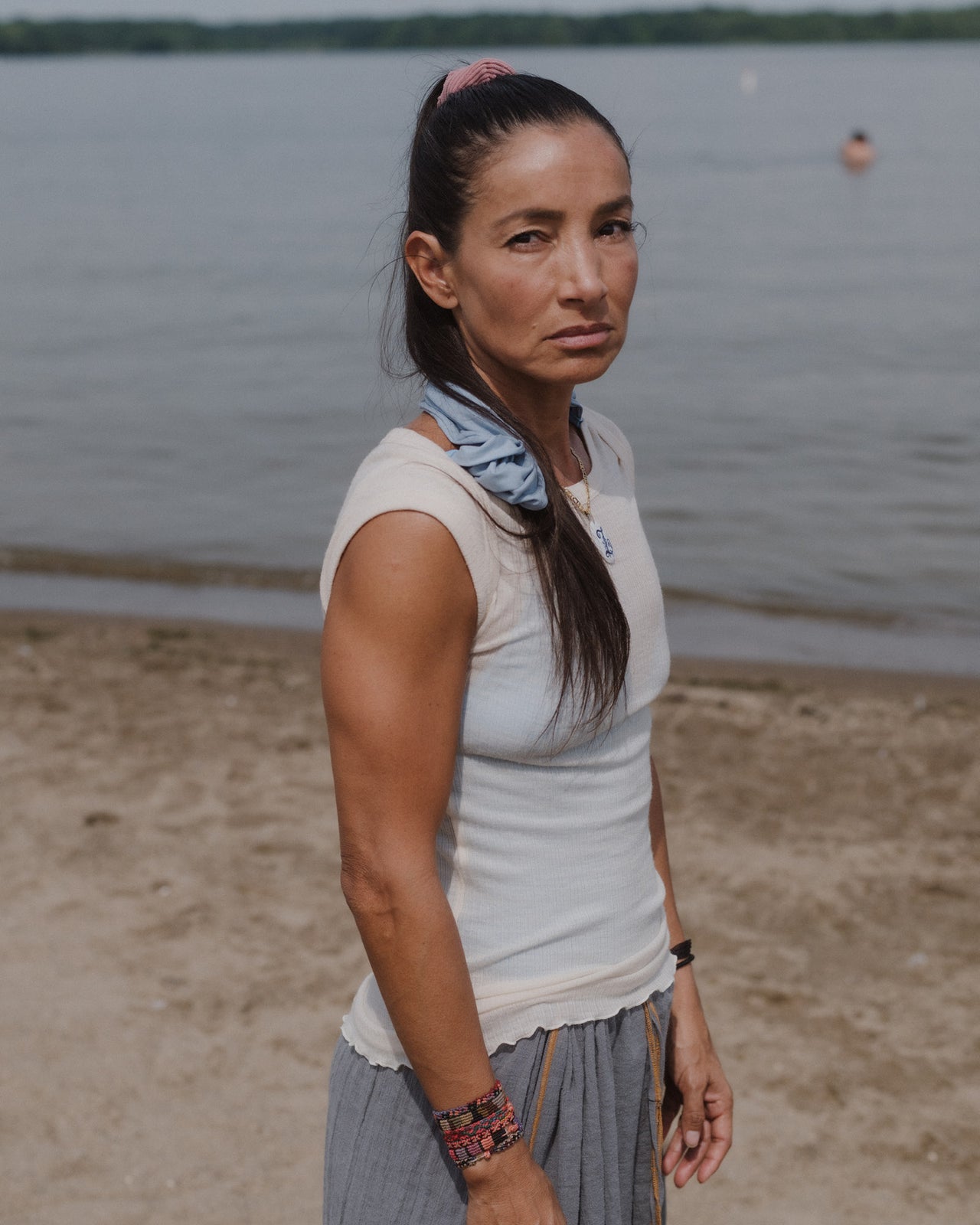 Disc Top - Fine Wool Rib - Undyed