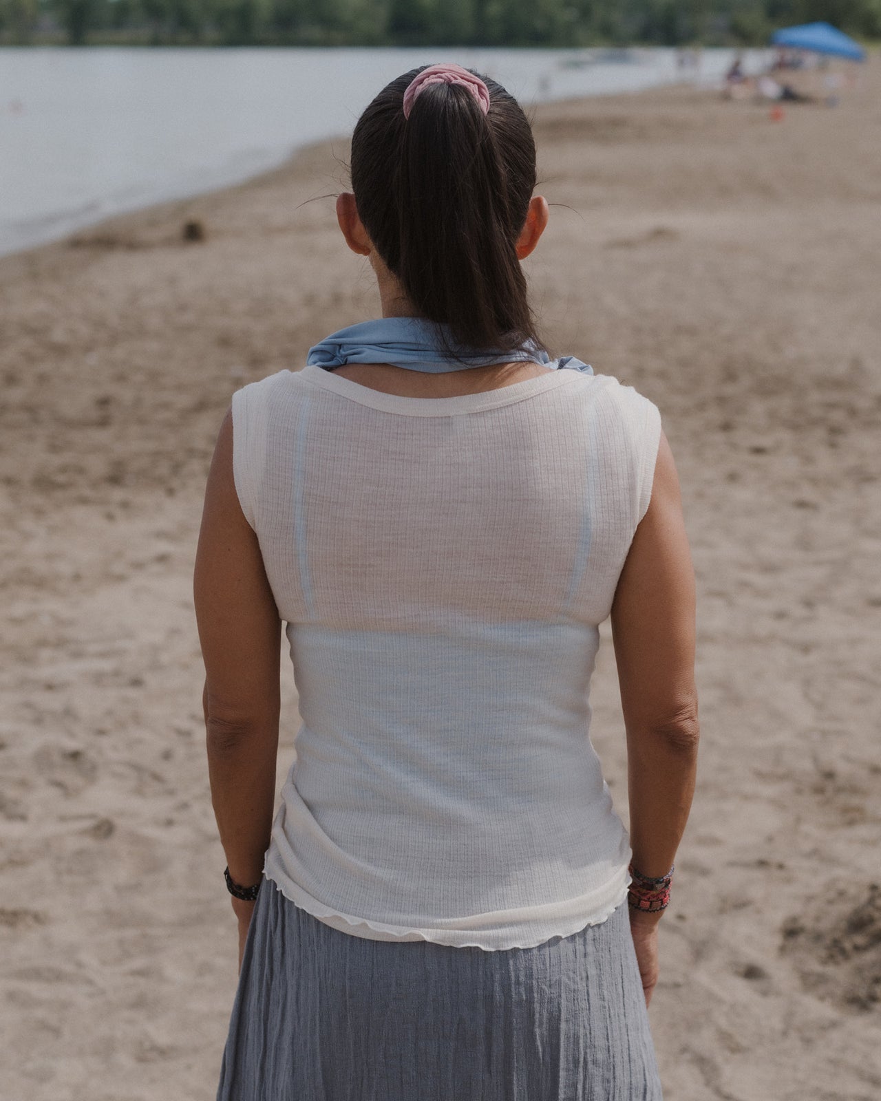 Disc Top - Fine Wool Rib - Undyed