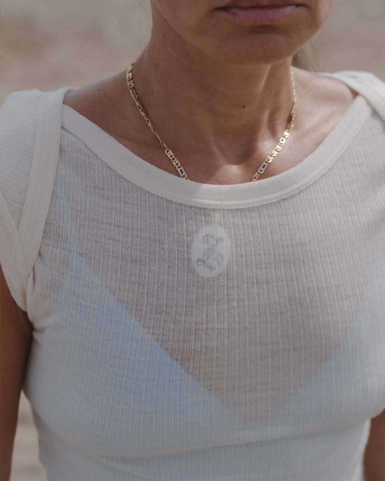 Disc Top - Fine Wool Rib - Undyed