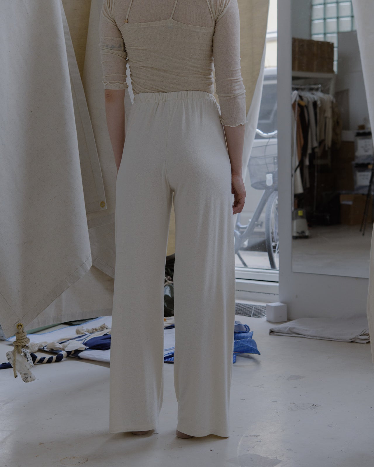 Domond Pants - Wild Silk Jersey - Undyed