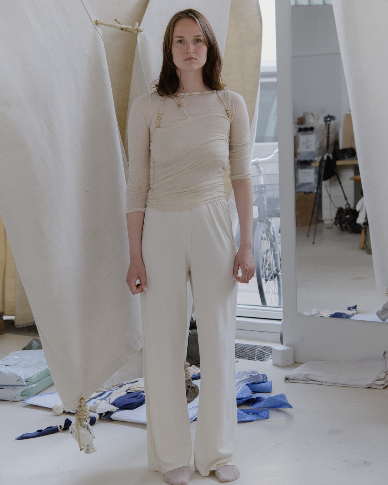 Domond Pants - Wild Silk Jersey - Undyed