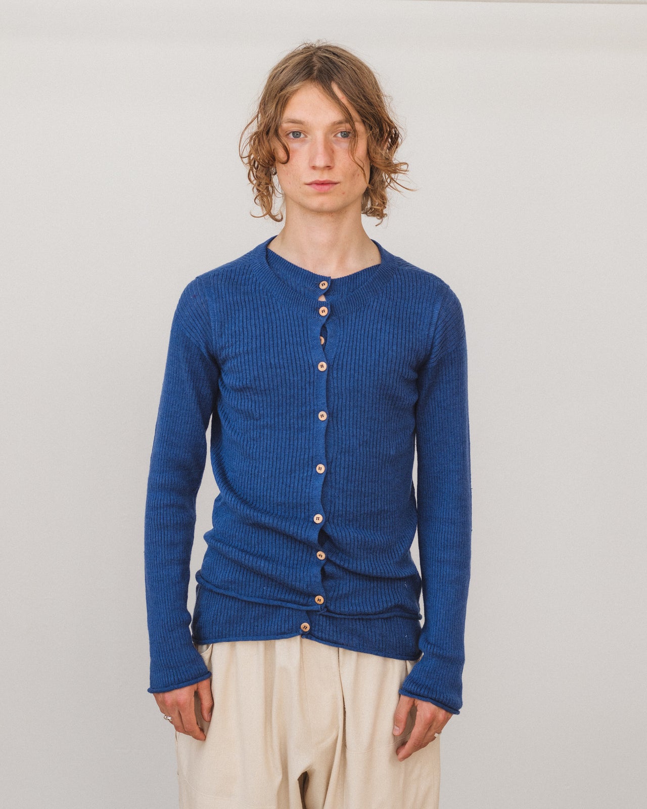 Drip Top - Linen - Mez Blue
