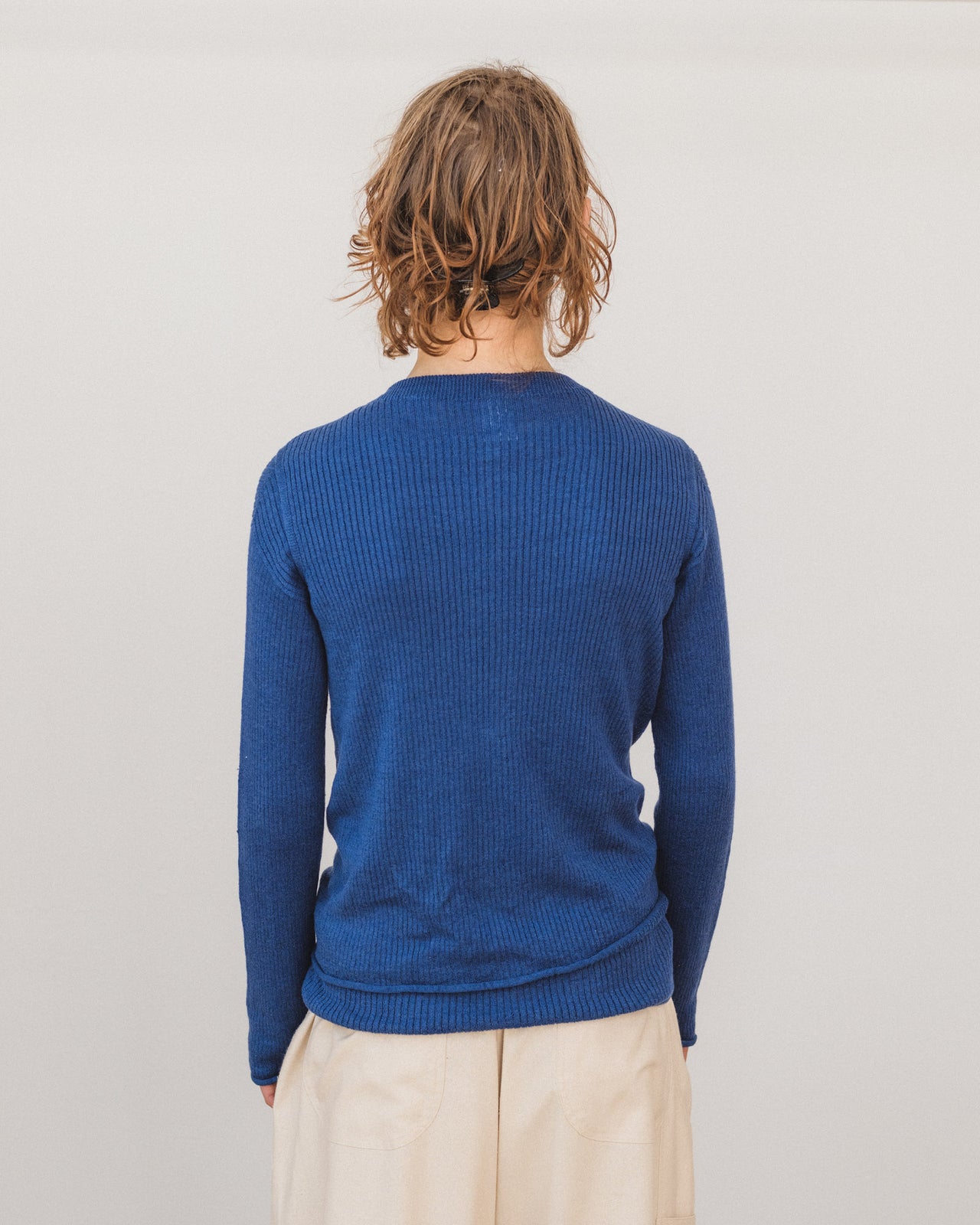 Drip Top - Linen - Mez Blue