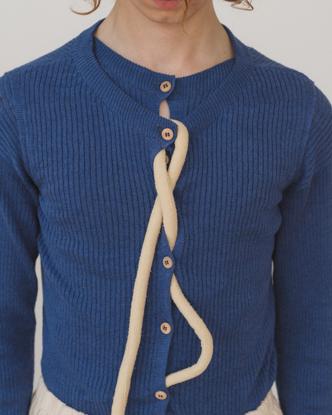 Drip Top - Linen - Mez Blue