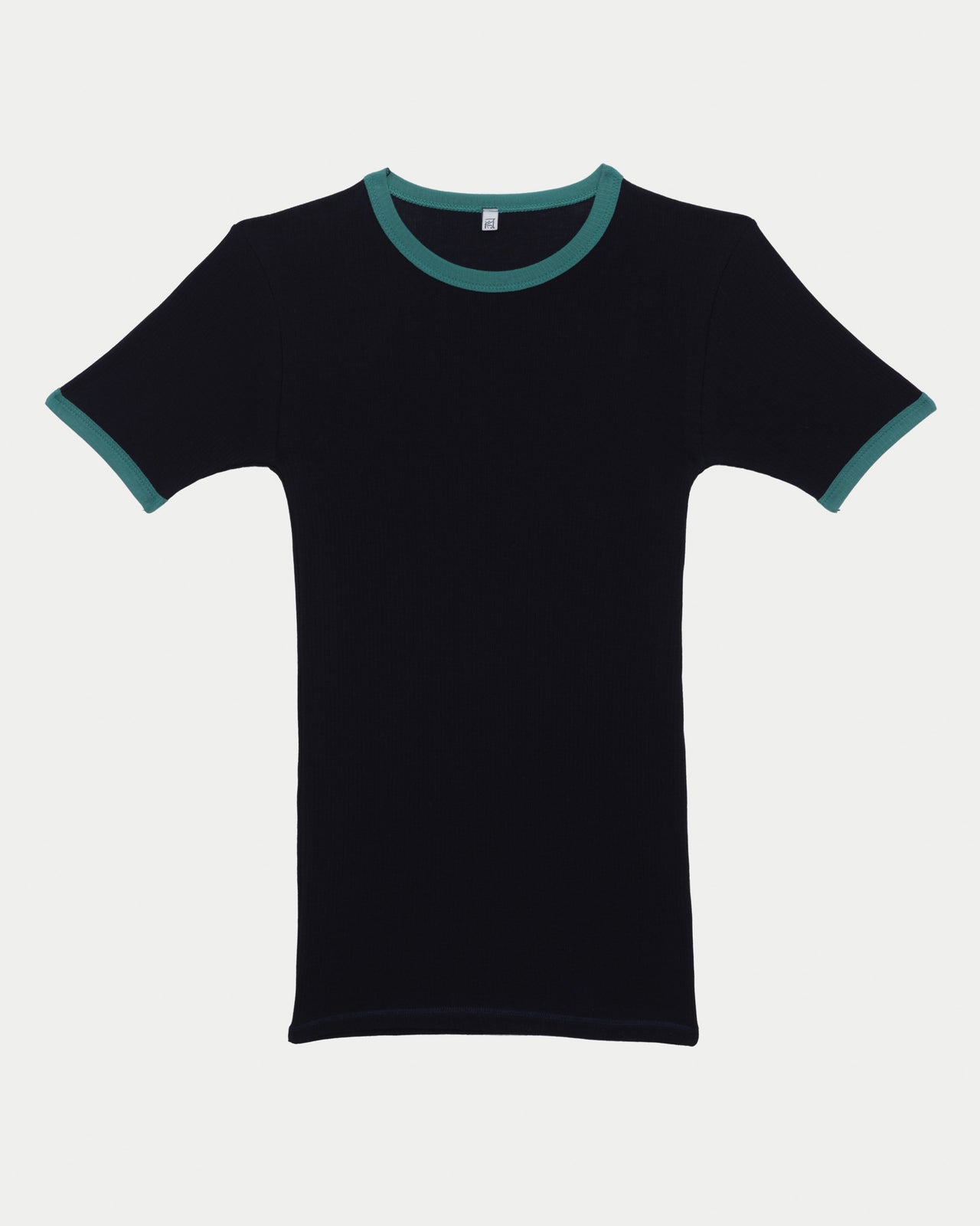Drive Tee Shirt - Organic Cotton Rib - Murano Navy / Green