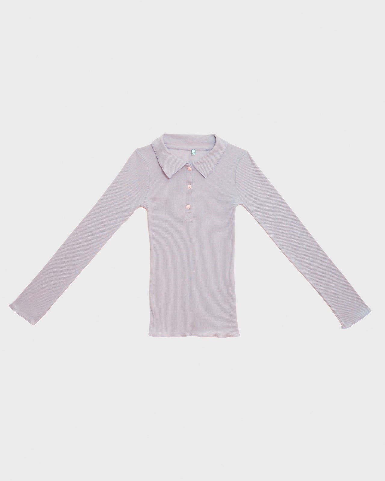 Dual Long Sleeve Tee - Fine Organic Cotton Rib - Verbe Purple