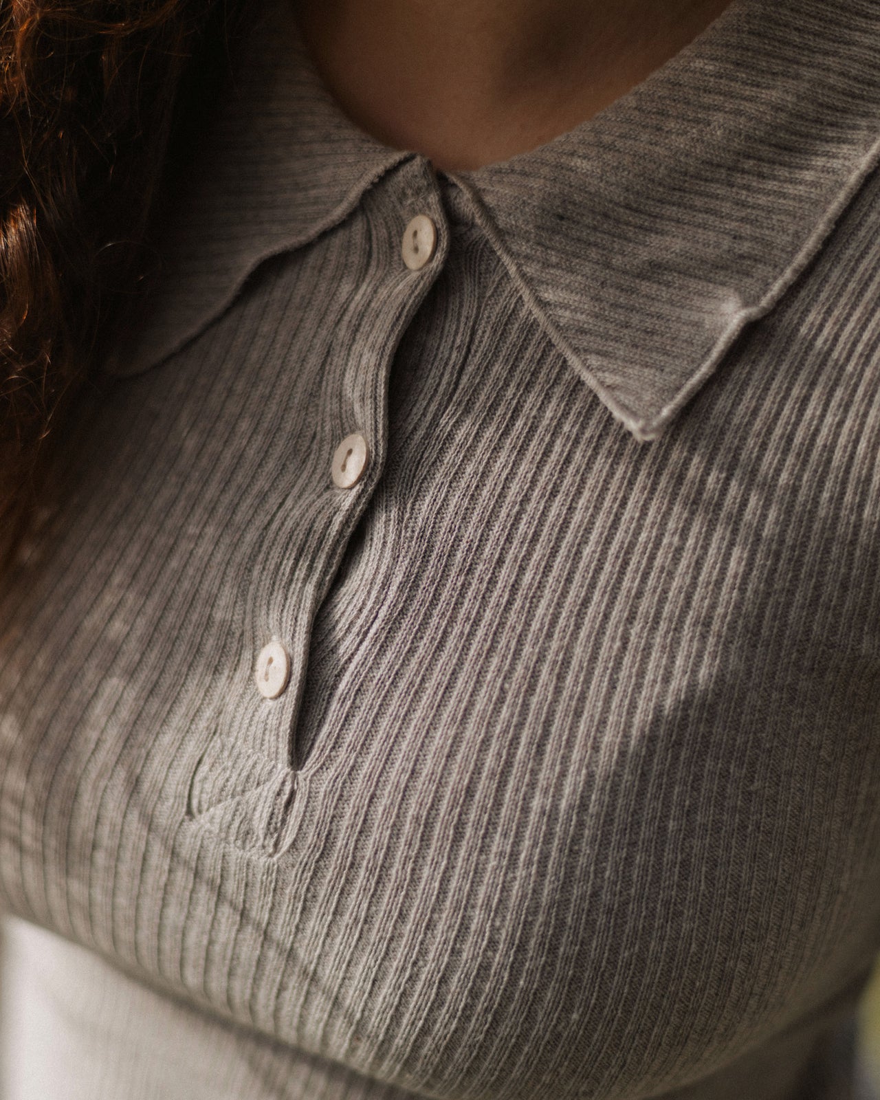 Dual Long Sleeve Tee - Recycled Cotton Rib - Grey Melange