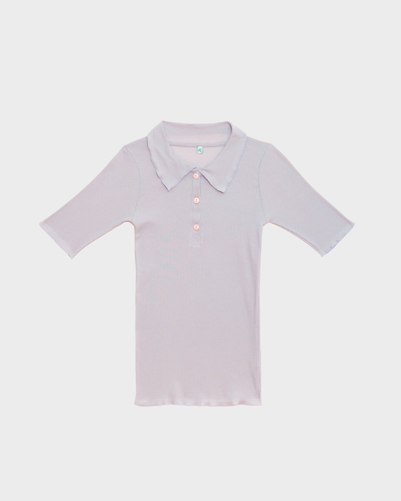 Dual Polo - Fine Organic Cotton Rib - Verbe Purple