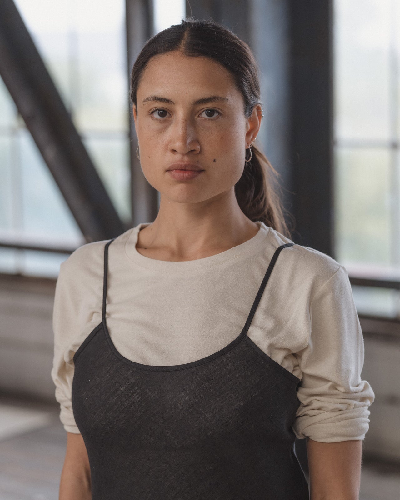 Dydine Dress - Sheer Linen - Black