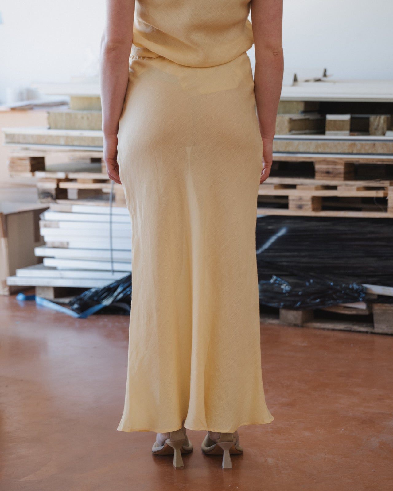 Dydine Skirt - Fine Linen - Ana Yellow
