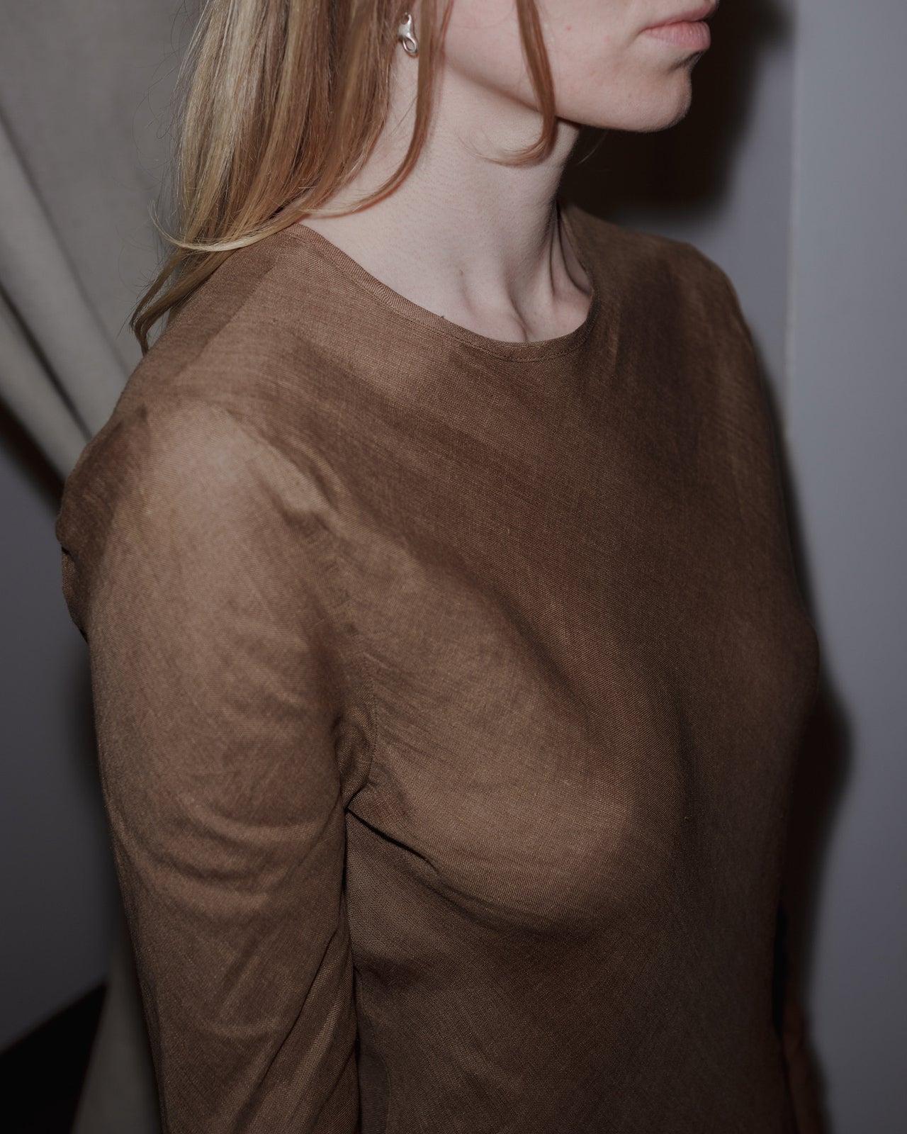 Dydine Longsleeve Dress - Sheer Linen - Ocular - AU23