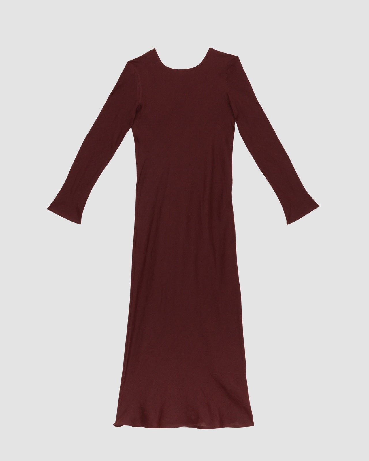 Dydine Long Sleeve Dress - Fine Linen - Stome Burgundy