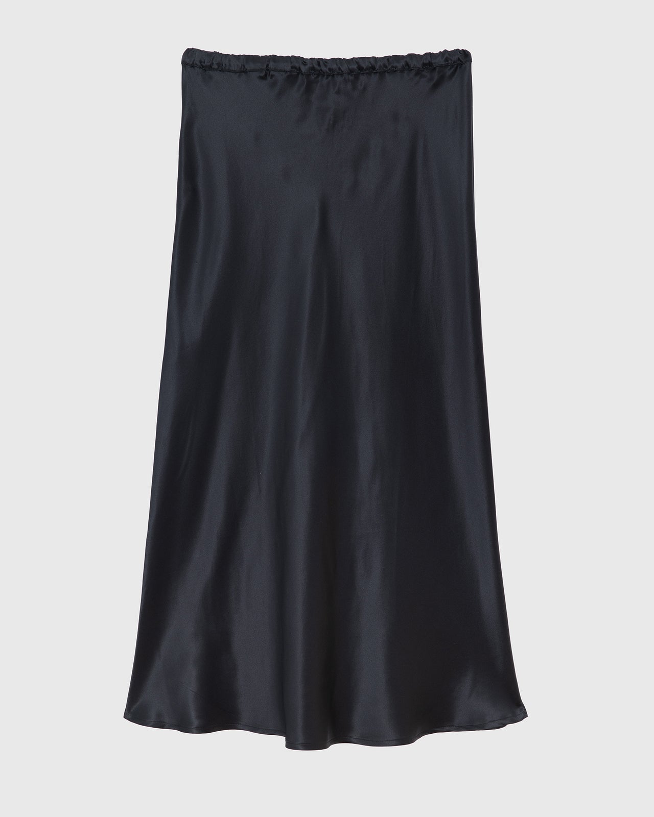 Dydine Midi Skirt - Silk Satin - Black