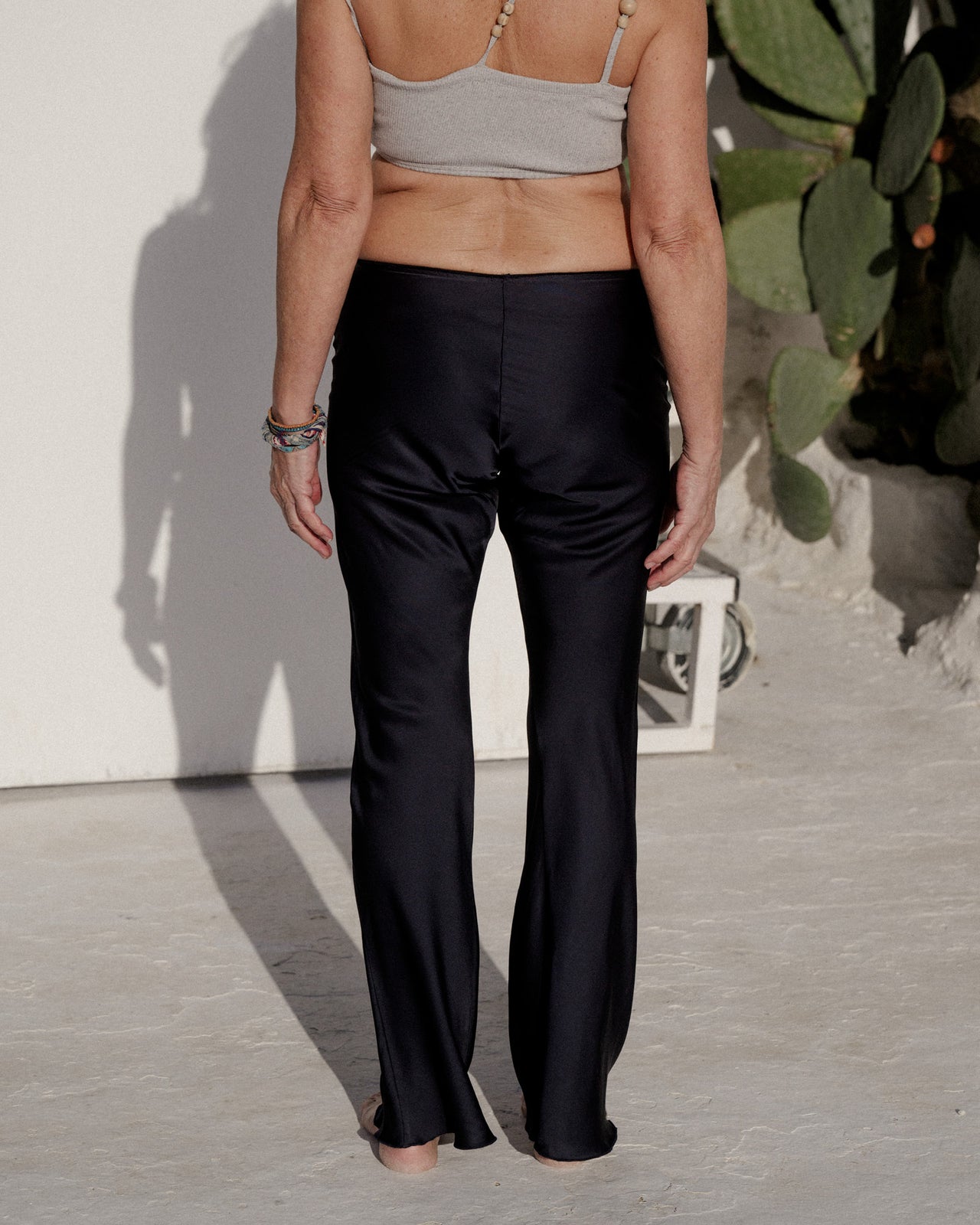 Dydine Pants - Ecovero Satin - Blue Black