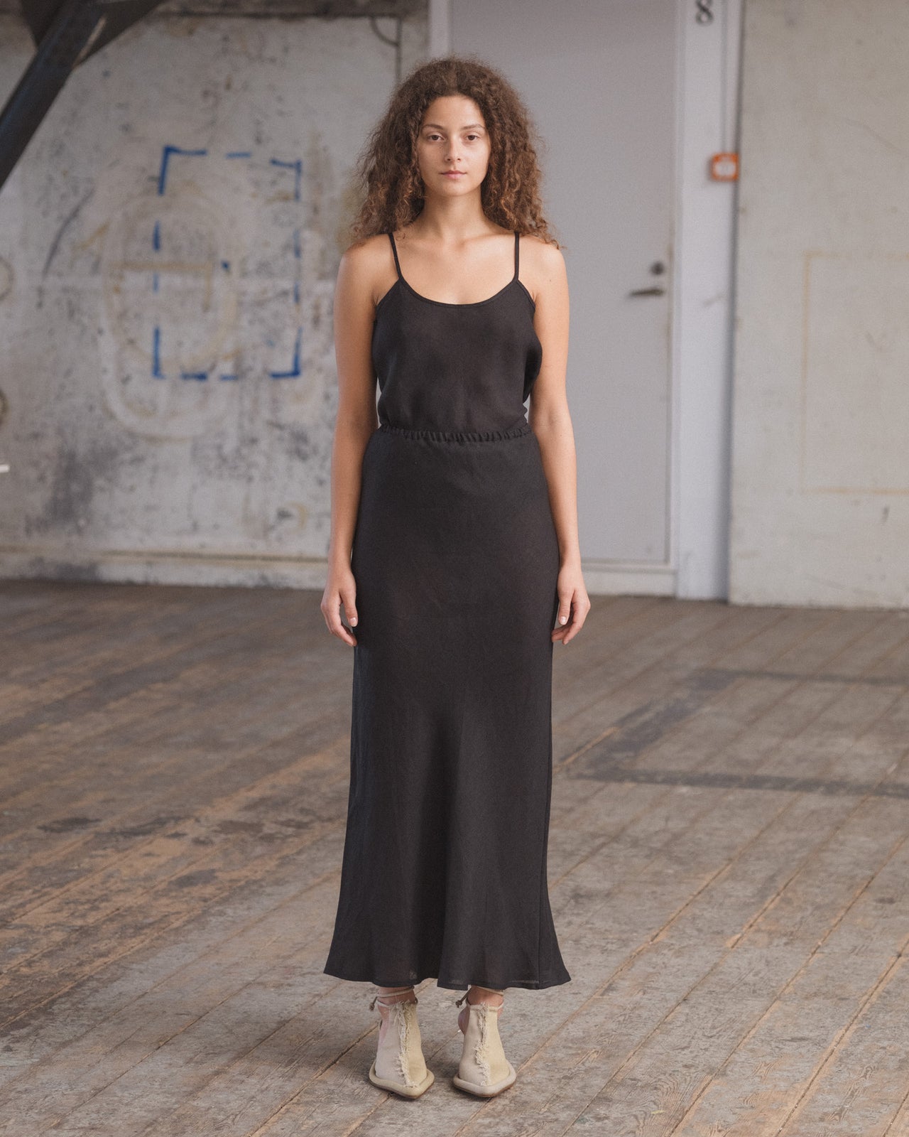 Dydine Skirt - Sheer Linen - Black