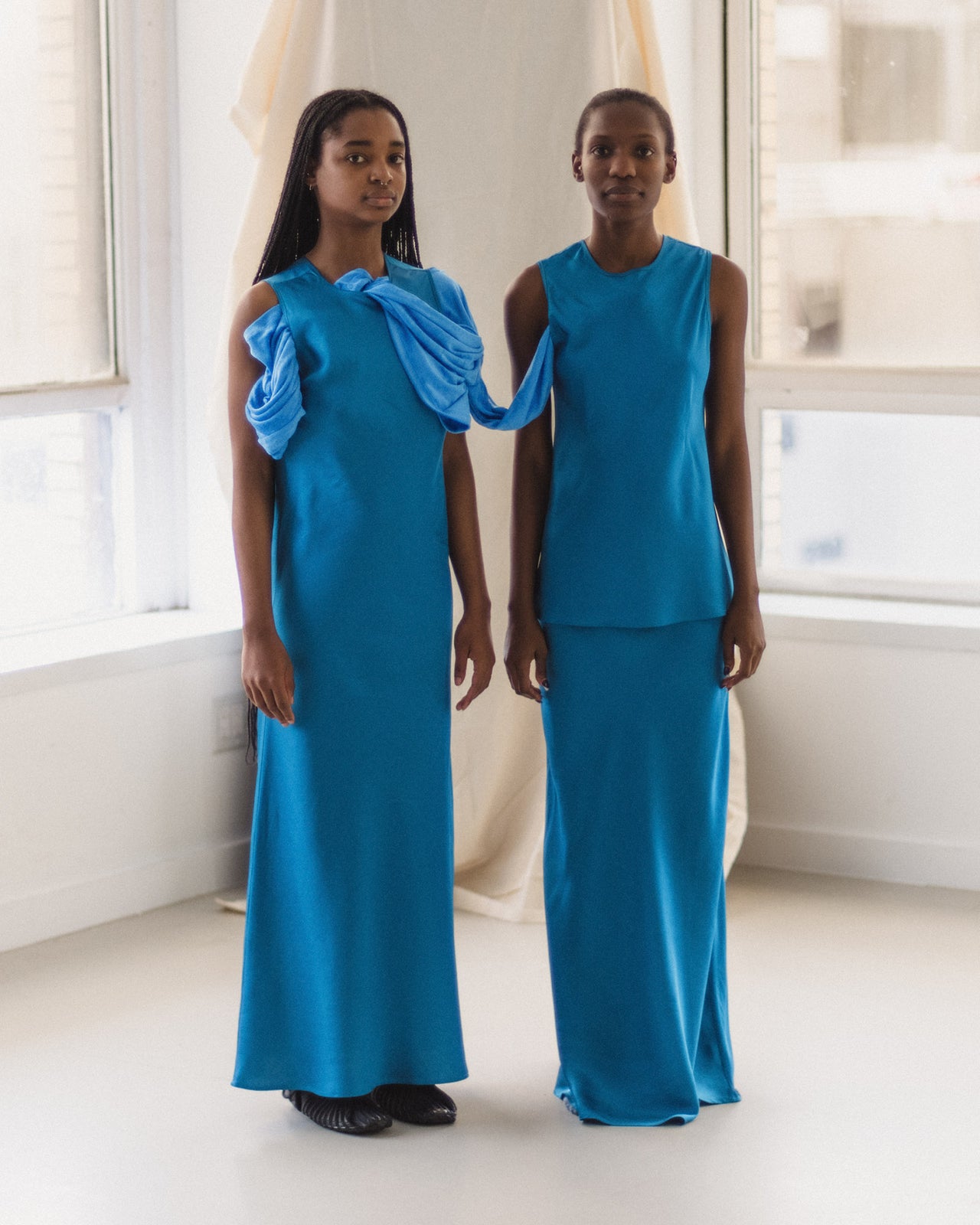 Dydine Tank Top - Ecovero Satin - Ora Blue