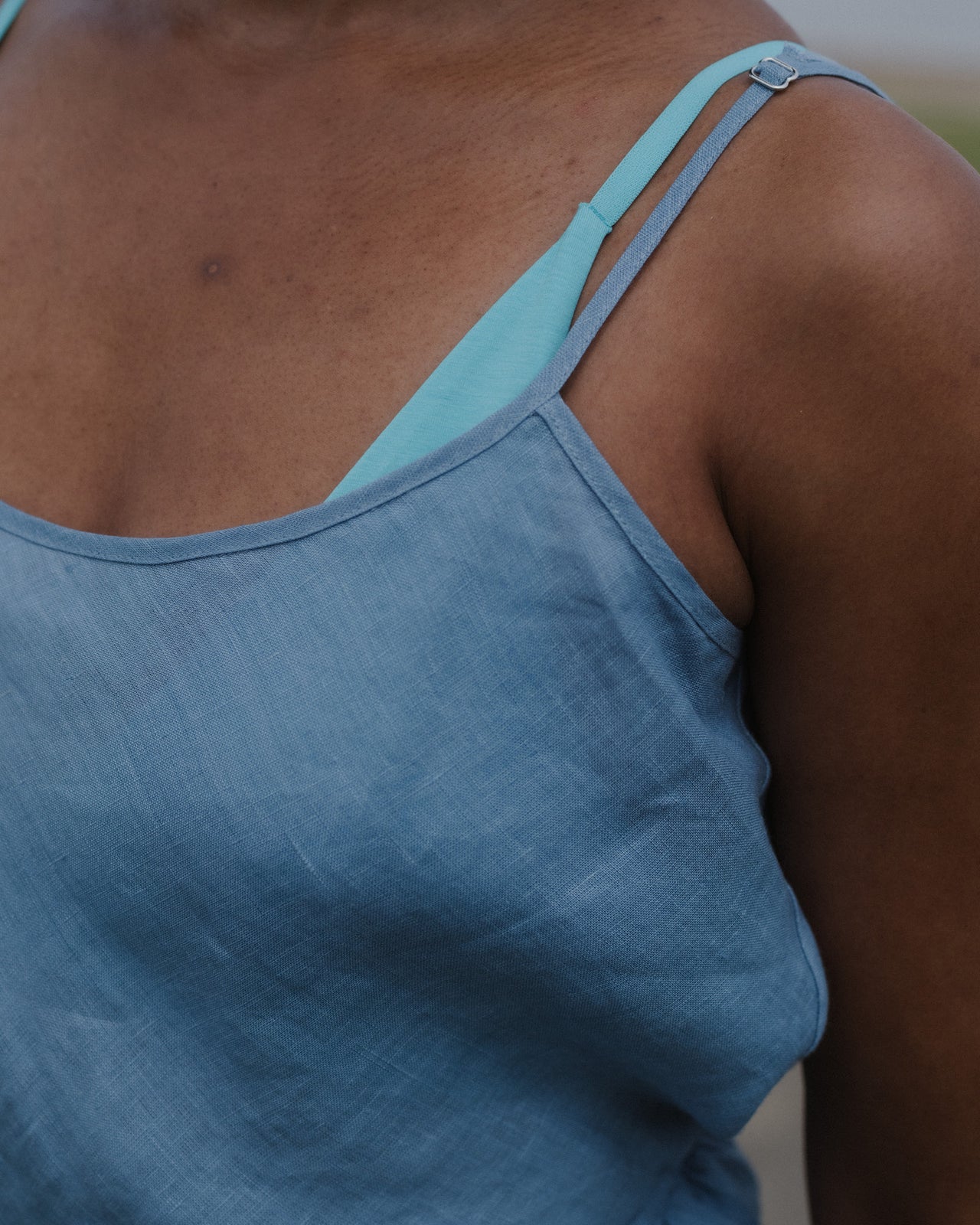 Dydine Top - Fine Linen - Truss Blue