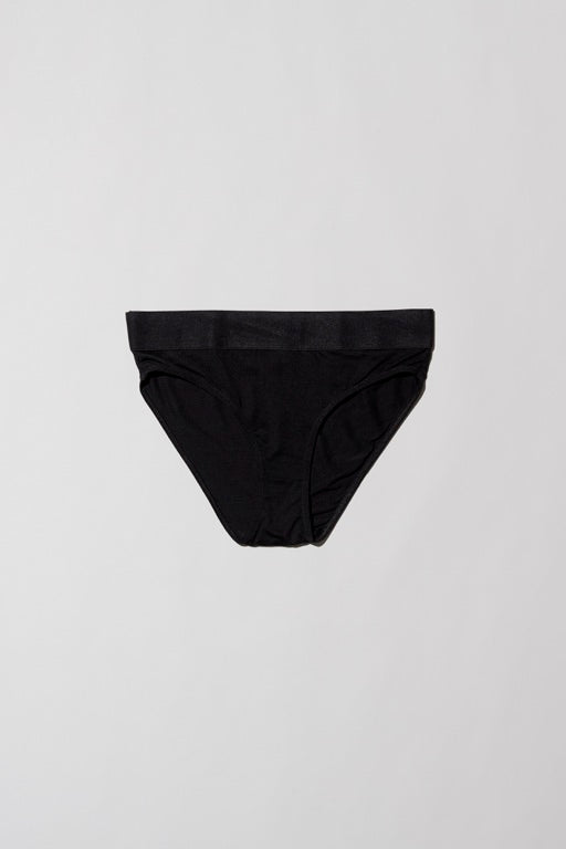 Elastic Bell Pants - Bamboo Jersey - Black