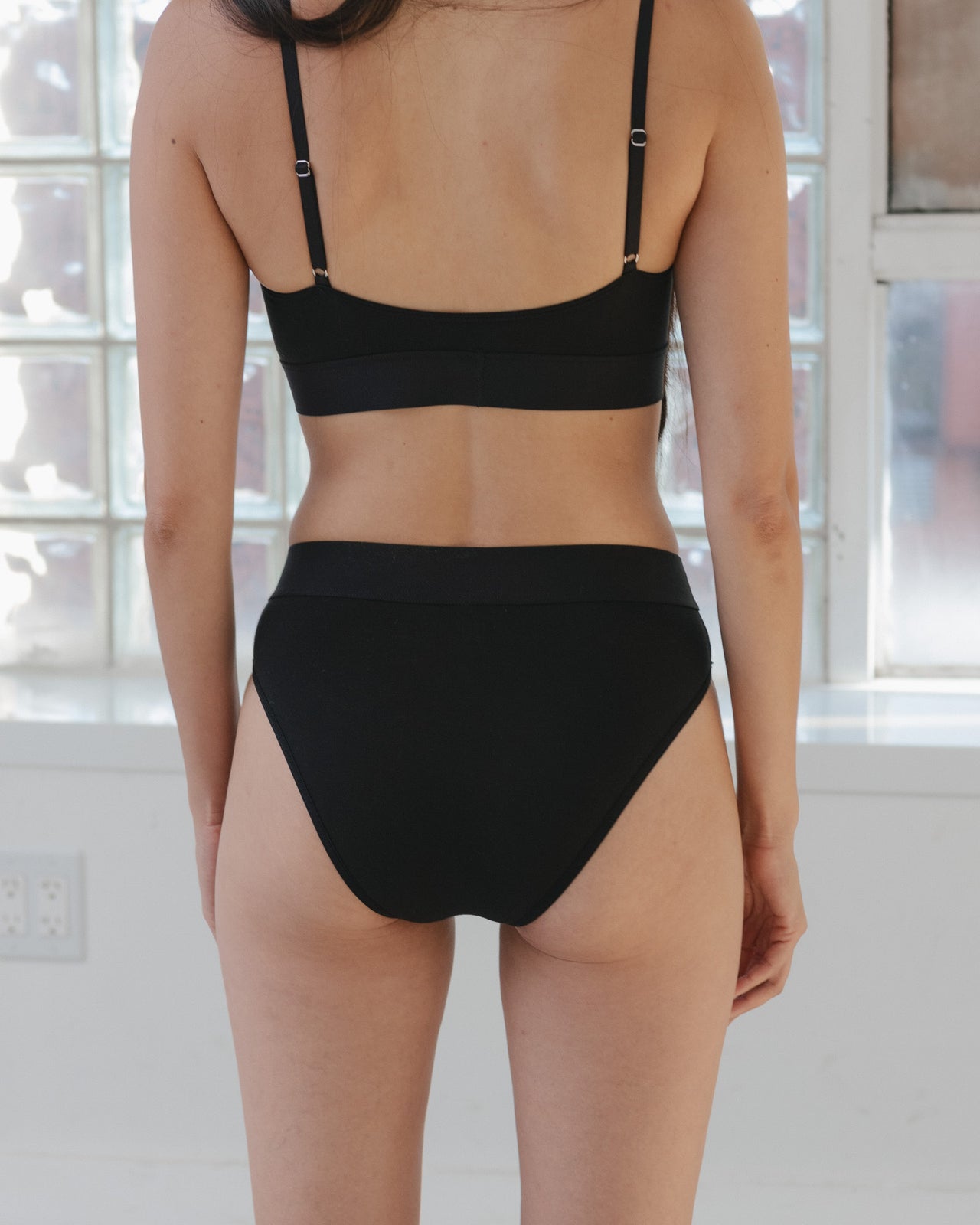 Elastic Bell Pants - Bamboo Lyocell - Black