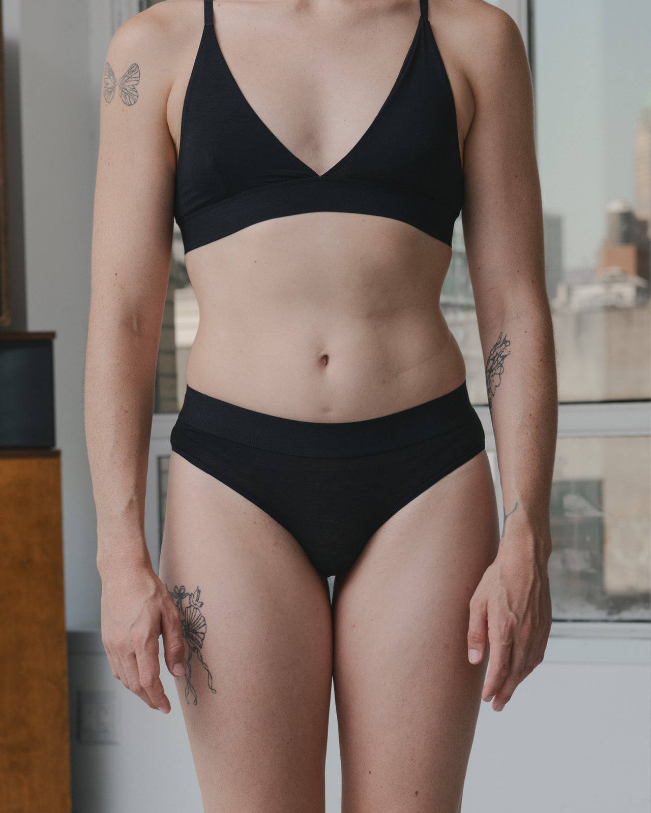 Elastic Bell Pants - Bamboo Lyocell - Black