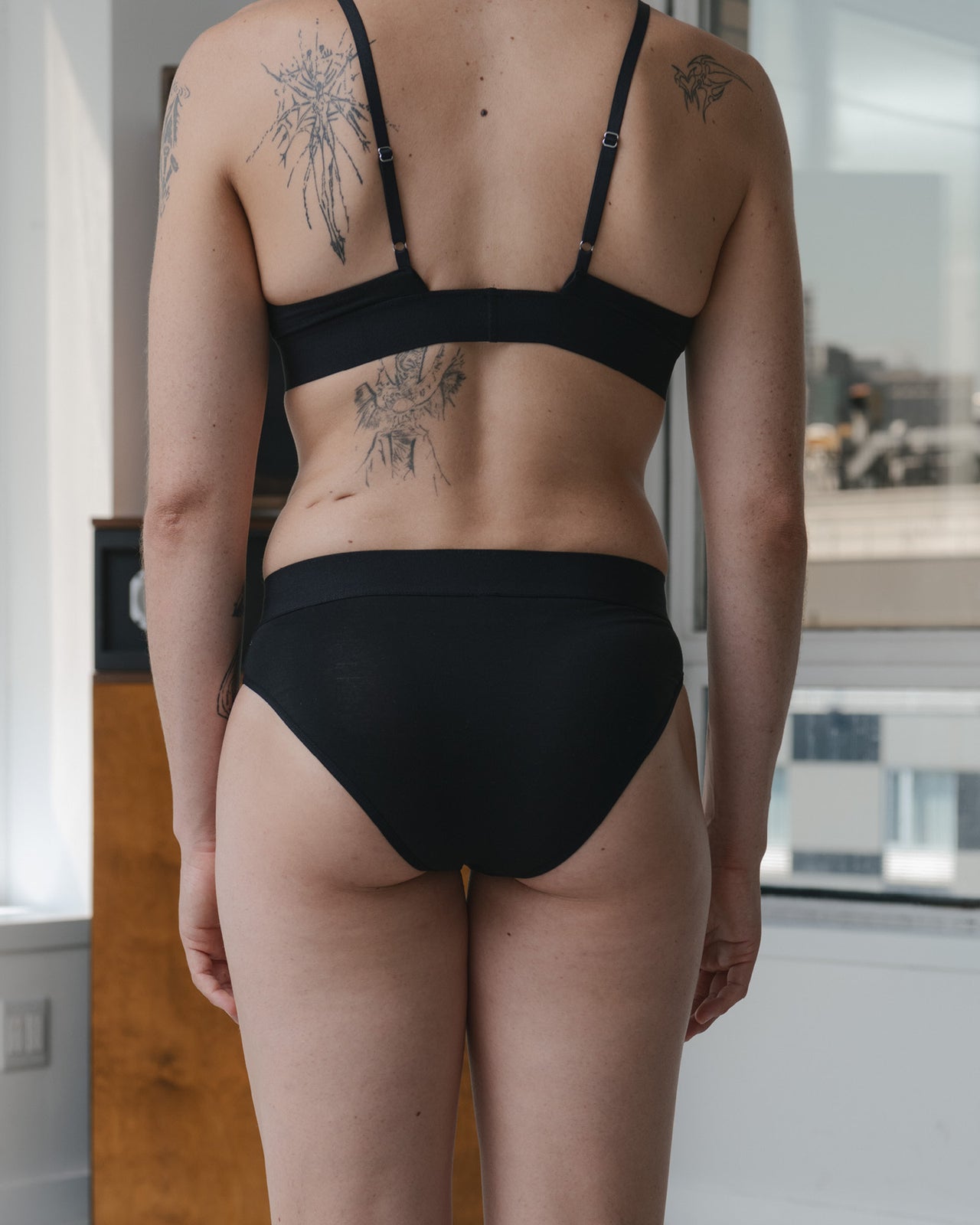 Elastic Bell Pants - Bamboo Lyocell - Black