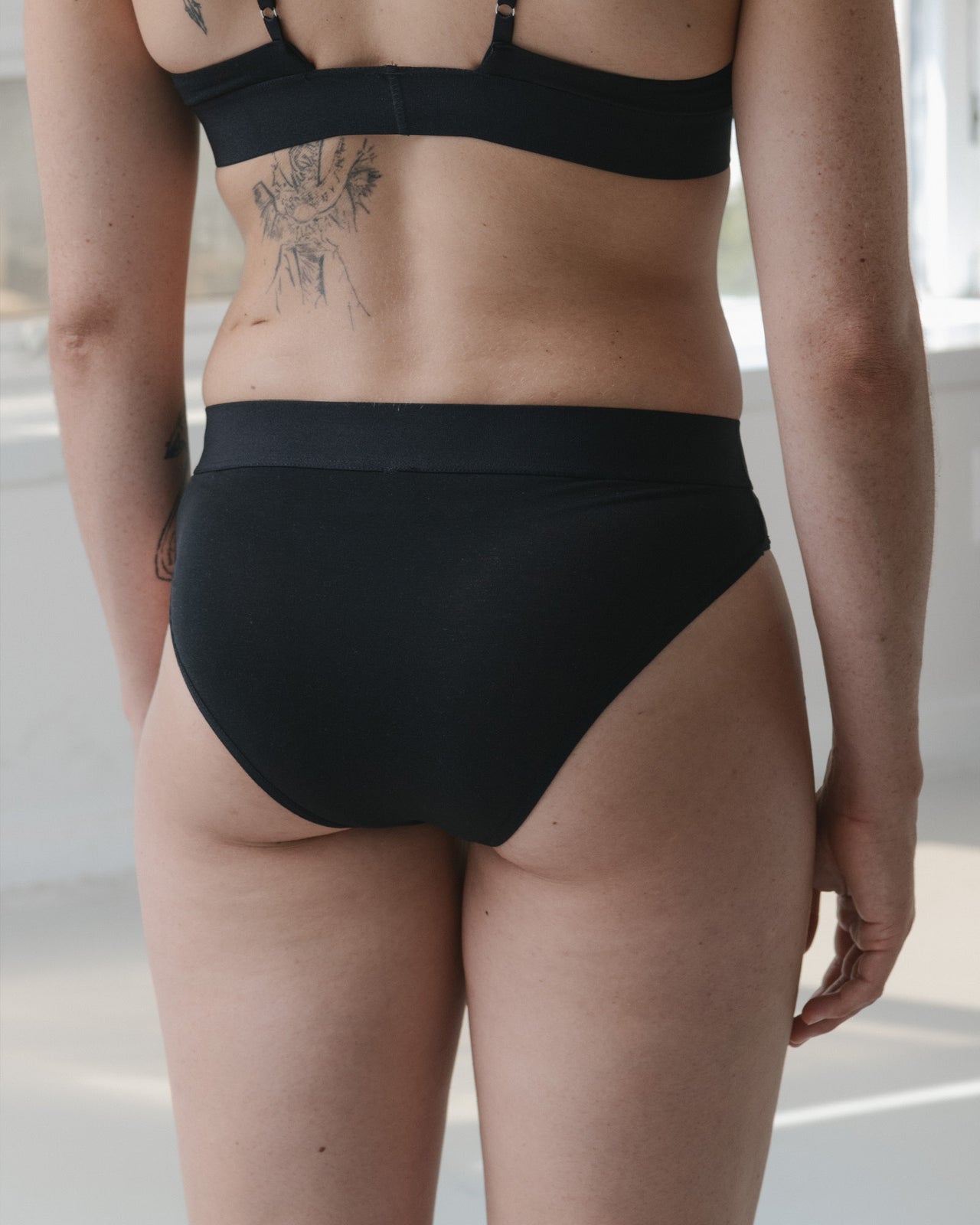 Elastic Bell Pants - Bamboo Lyocell - Black