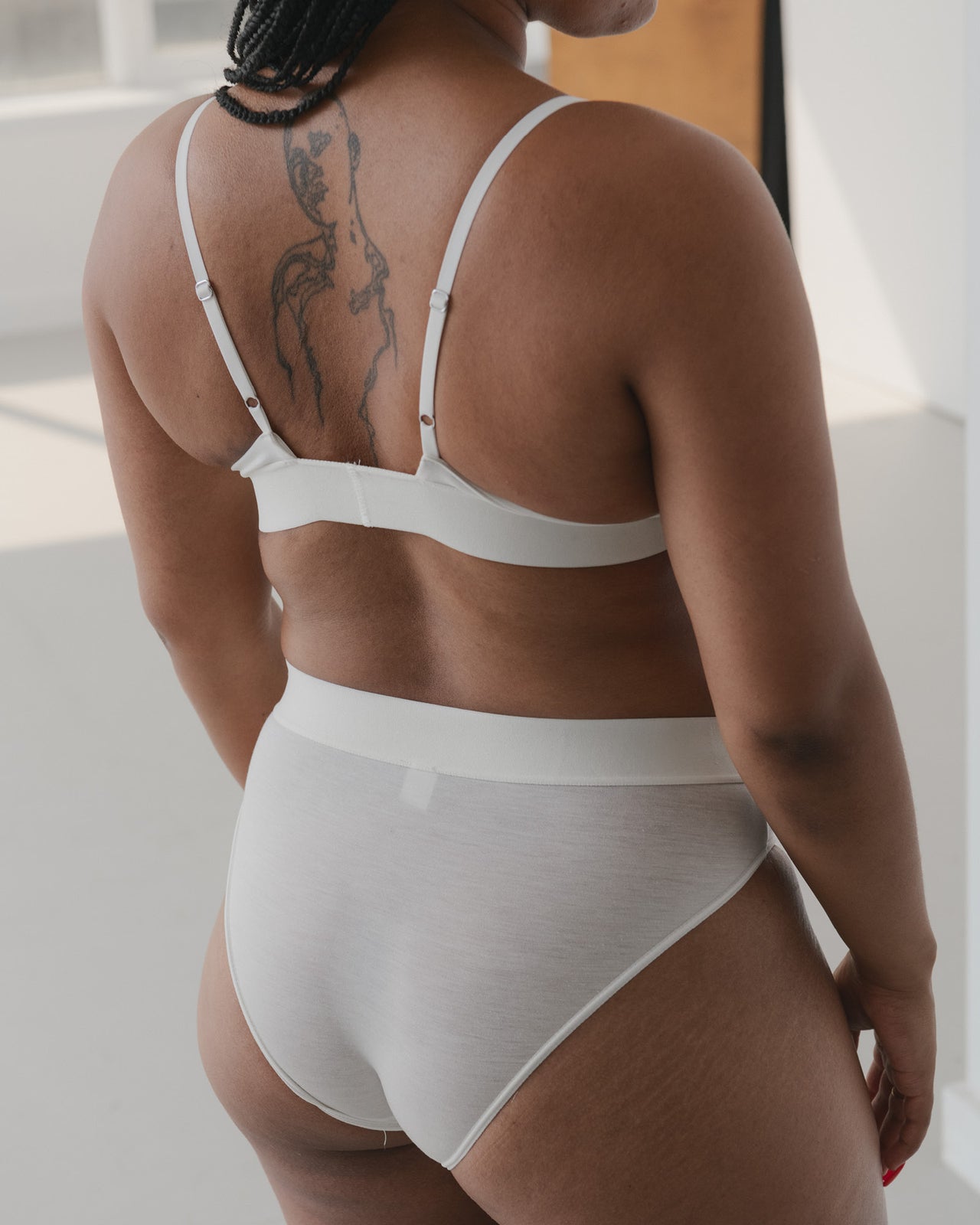 Elastic Bell Pants - Bamboo Lyocell - Undyed