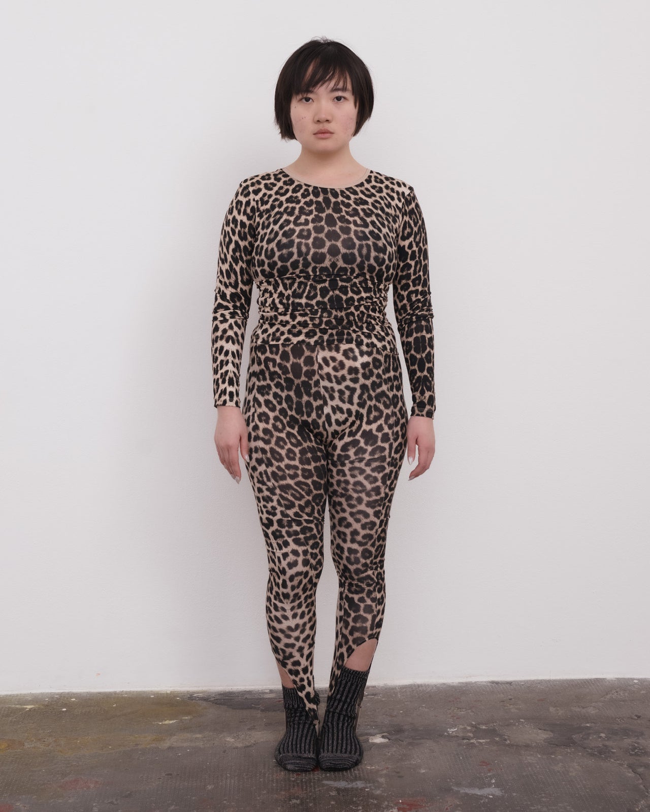 Emily Long Sleeve Tee - Circulose Jersey - Leopard