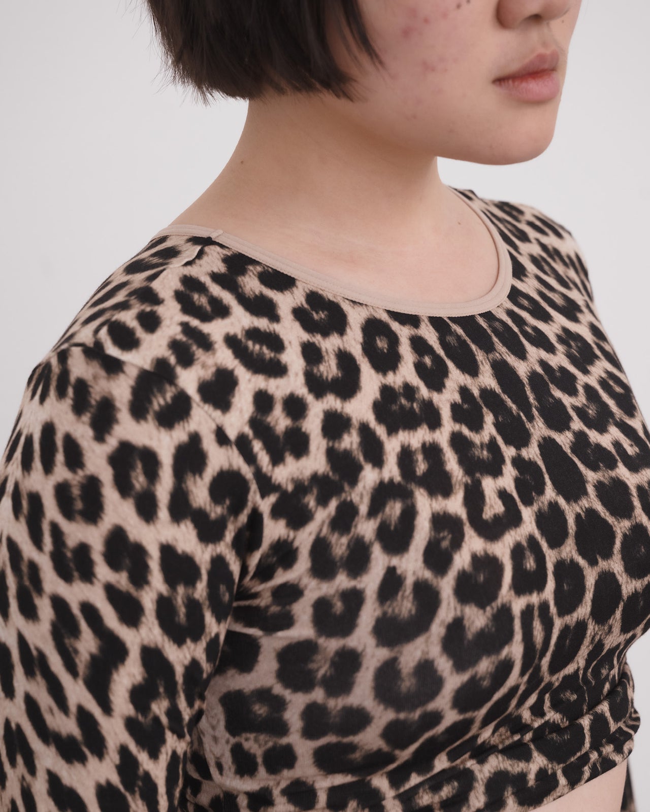 Emily Long Sleeve Tee - Circulose Jersey - Leopard