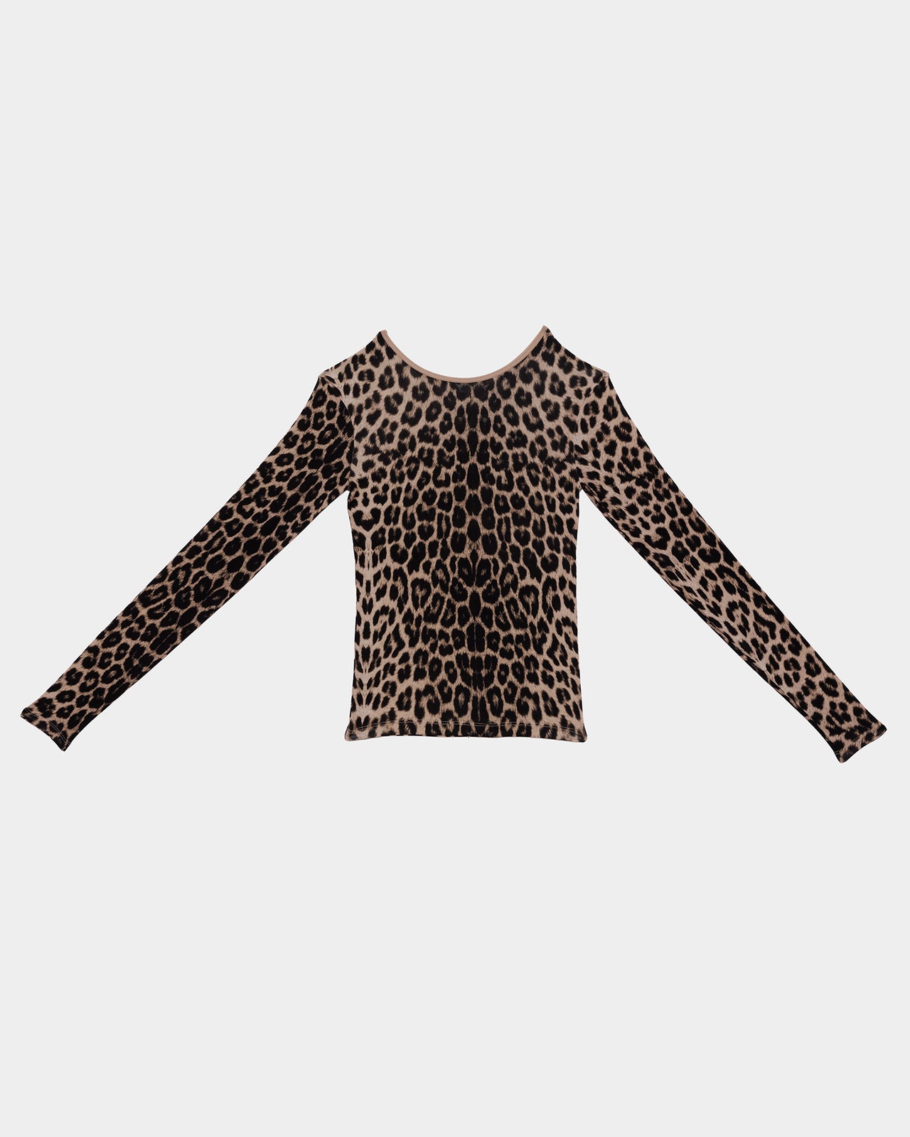Emily Long Sleeve Tee - Circulose Jersey - Leopard