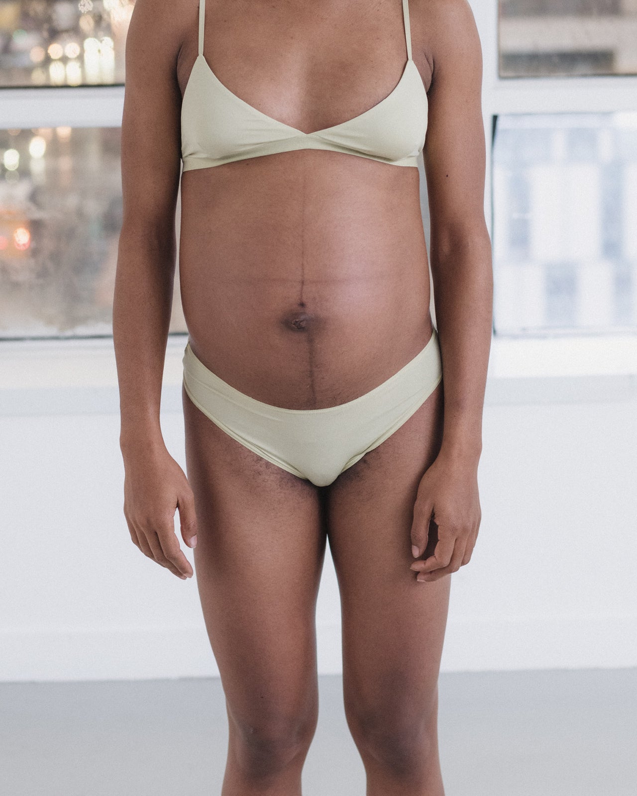 Enna Thong - Bamboo Lyocell - Pier Green