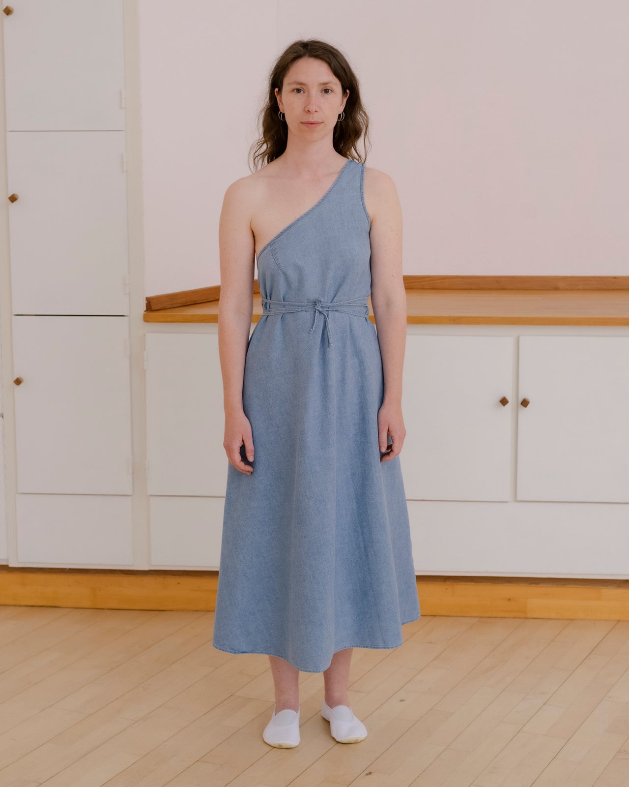 Eye Dress - Silk Cotton - Light Blue Wash